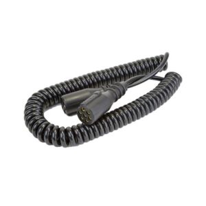 7 CORE RETRACTABLE POLYURETHENE CABLE WITH 2 X 24N SOCKETS - 4.5 METRE