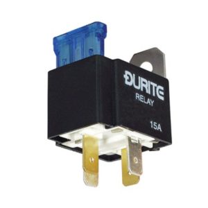 24V MINI FUSED MAKE/BREAK RELAY - 15A