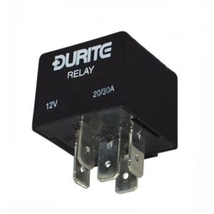 12V MINI CHANGE OVER RELAY SEALED WITH RESISTOR- A TYPE TERMINAL - 20/30A
