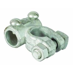 NEGATIVE HEAVY DUTY SOLDERLESS BATTERY TERMINALS - DRILLED 14.3MM FOR EXTRA LARGE CABLE