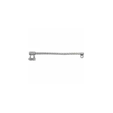 NEGATIVE 300MM ROUND HEAVY DUTY TINNED COPPER EARTH STRAP - 16/32/0.30MM 260A