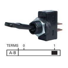 On/Off Single Pole Switch - Paddle Lever - 10A at 12V