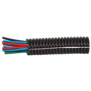 BLACK POLYAMIDE CONVOLUTED SPLIT TUBING - 8.5NW