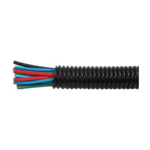 BLACK POLYAMIDE CONVOLUTED UN-SPLIT TUBING - 8.5NW