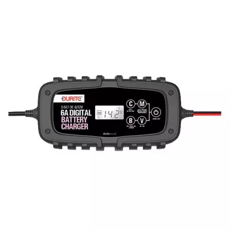 6.5A 9 STEP FULLY AUTOMATIC DIGITAL BATTERY CHARGER MAINTAINER - 6/12V