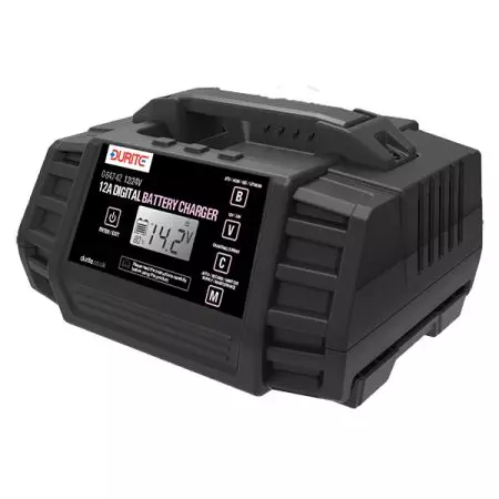 12A 9 STEP FULLY AUTOMATIC DIGITAL BATTERY CHARGER MAINTAINER - 12/24V