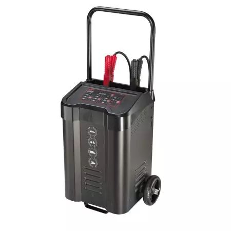HEAVY-DUTY SMART TROLLEY BATTERY CHARGER/STARTER - 200A