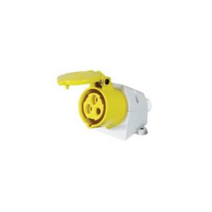 16A 110V YELLOW SURFACE-MOUNTED SOCKET