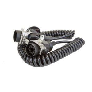 7 CORE RETRACTABLE POLYURETHENE CABLE WITH 2 X EBS SOCKETS - 3 METRE