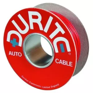 RED SINGLE-CORE THIN-WALL PVC AUTO CABLE - 3MM² X 30M