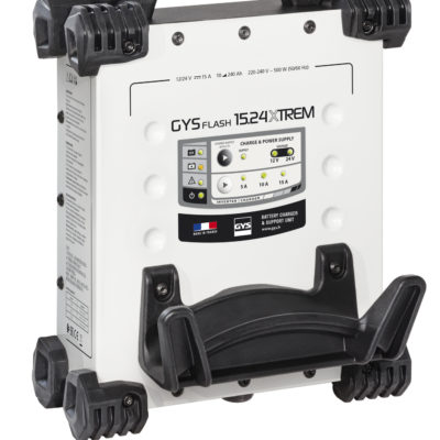 Designed for use in the most demanding environments, the GYSFLASH 15.24 XTREM is shock-resistant and protected against splashing materials and liquids (IP65).