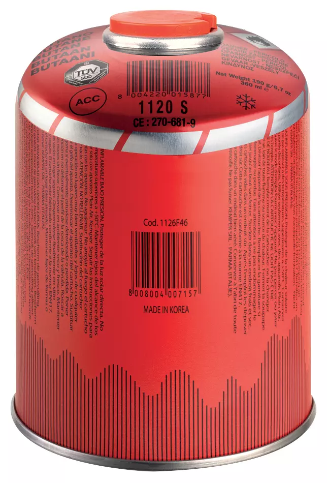 BUTANE/PROPANE GAS CARTRIDGE FOR WINTER BLOW TORCH 930ml (460g of gas)