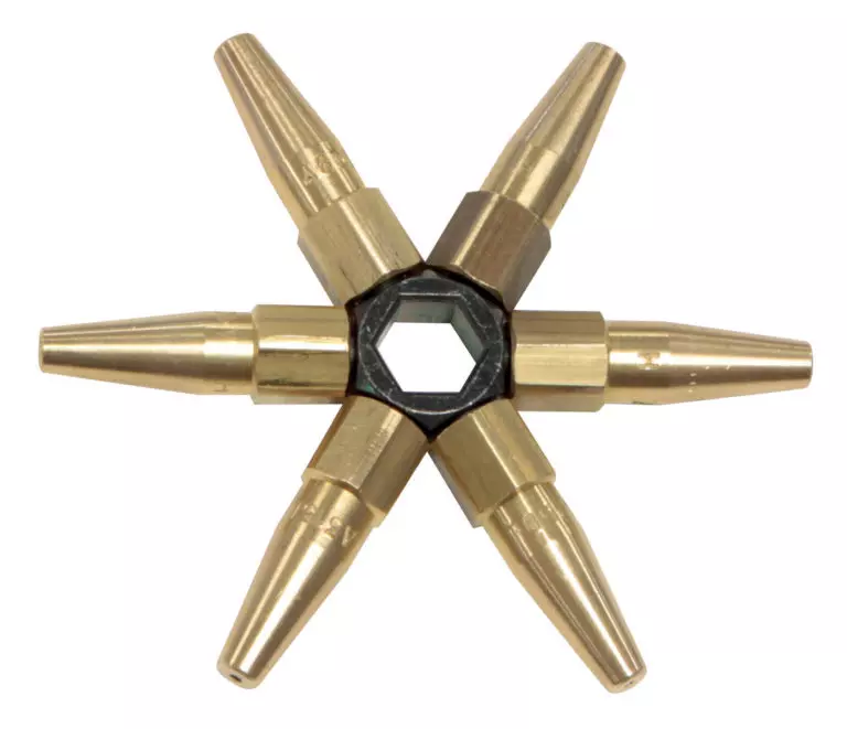 SET OF 7 WELDING NOZZLES (40 to 400 l/h)