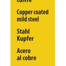 10 BRAZING RODS COPPER-CLAD STEEL Ø 2mm - L. 333mm