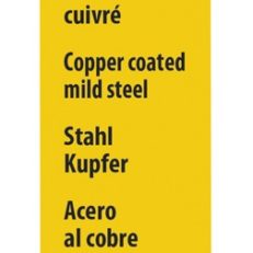 10 BRAZING RODS COPPER-CLAD STEEL Ø 2mm - L. 500mm