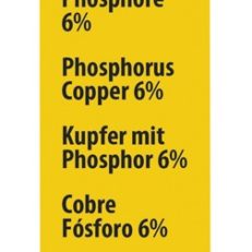 25 BRAZING RODS COPPER PHOSPHORUS 6% Ø 2mm - L. 333mm