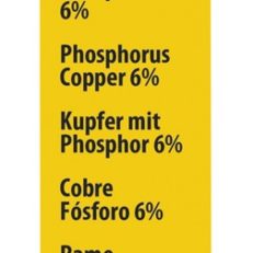 BRAZING RODS COPPER PHOSPHORUS 6% Ø 2mm - L. 500mm - 1kg - Blister