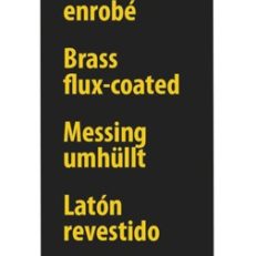 8 BRAZING RODS FLUX COATED BRASS Ø 2mm - L. 500mm