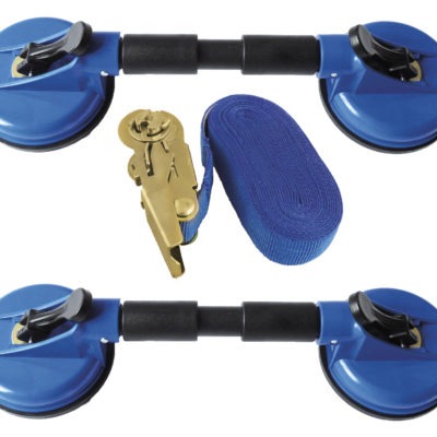 SET OF 2 WINDSCREEN SUCTION CUPS & STRAP