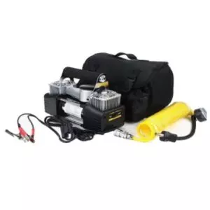 PORTABLE TWIN PISTON AIR COMPRESSOR - 12V, 150 PSI