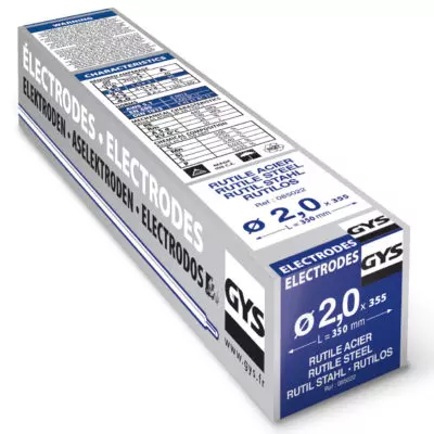 355 RUTILE ELECTRODES - STEEL- TYPE GY38 - Ø2.0