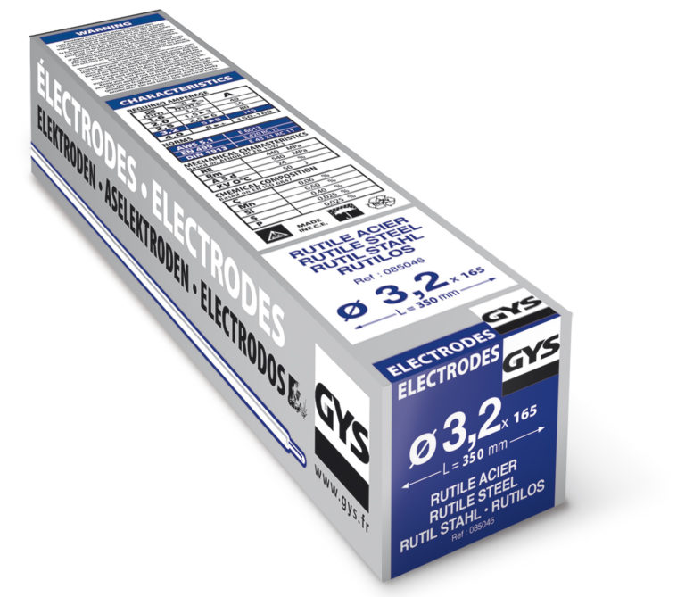 165 RUTILE ELECTRODES - STEEL- TYPE GY38 - Ø3.2