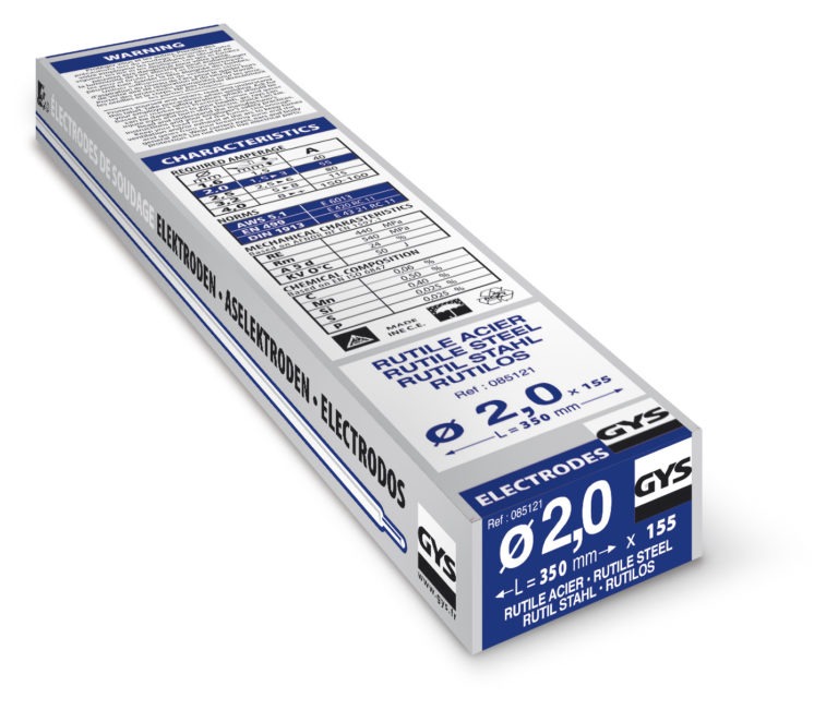 155 RUTILE ELECTRODES - STEEL- TYPE GY38 - Ø2.0