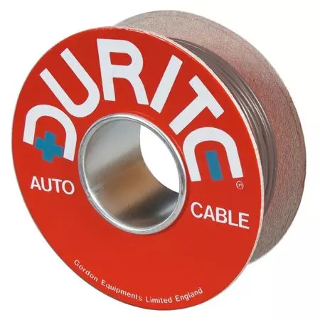 RED/BLACK FLAT THIN WALL PVC AUTO CABLE - 2 X 0.75MM²