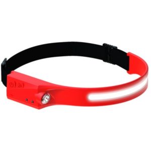 ULTRA LIGHT RECHARGEABLE COB LED HEAD TORCH WITH MOTION SENSOR
