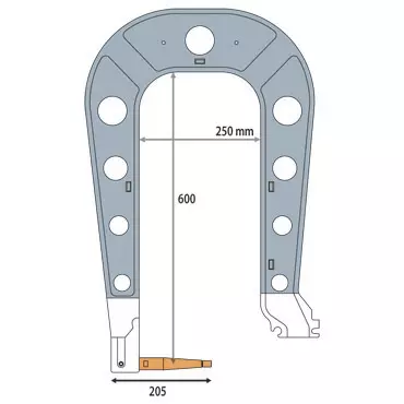 C9 ARM (INSULATED) & WALL BRACKET