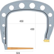 G8 ARM (INSULATED) & WALL BRACKET