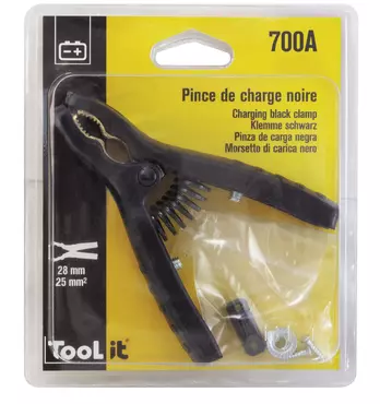 INSULATED BLACK CLAMP 700A - BLISTER