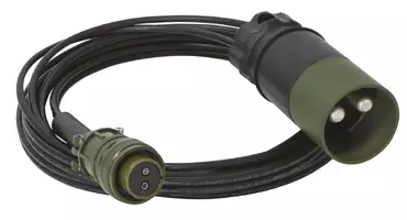 CABLES 5.0m - 4mm² NATO/ 2pin MALE CONNECTOR FOR GYSFLASH XTREM