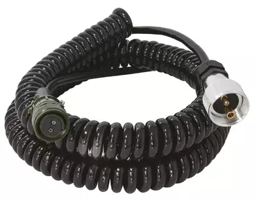 SPIRAL CABLE 1.2m > 5.0m - 2,5mm² + DIN 14690 FOR GYSFLASH XTREM