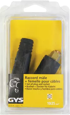 MALE + FEMALE CONNECTORS CFM25.14 - Blister