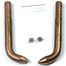 X2 Arm : 2 copper curved arms (220mm) with 2 bevelled caps