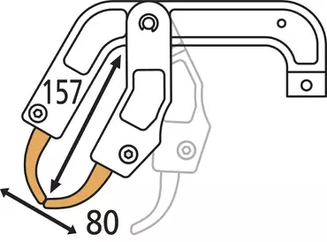 DIFFICULT-ACCESS RC4 ARM (157x80mm)