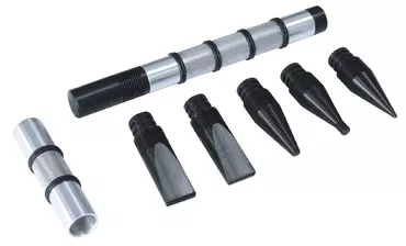 SET OF 6 PENCIL PUNCHES WITH TEFLON TIPS