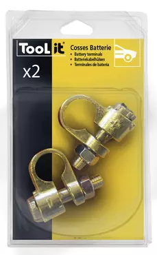 2 BATTERY TERMINALS LV (- & +) - BLISTER