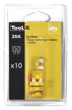 10 x 20A FUSES PACK / CHARGERS - Blister