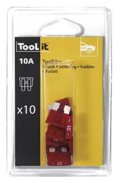 10 x 10A FUSES PACK / CHARGERS - Blister