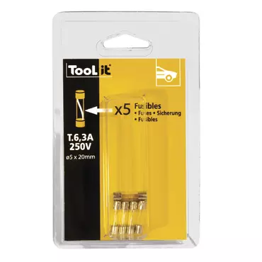 5 X 6.3A 250V DELAYED FUSE BLISTER PACK / 30A CHARGERS