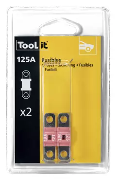2 x 125A FUSES PACK / GYSFLASH 100-12 HF - Blister