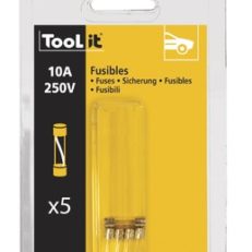 SET OF 5 FUSES 10A 250V slow blow / GYSFLASH 40-50-100A HF - blister