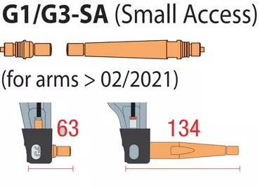 SET OF 2 G1/G3-SA EXTENSIONS