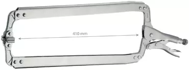 2 FLAT-END VICE CLAMPS 610mm (APERTURE 410mm)