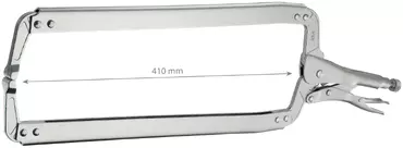 2 NARROW-END VICE CLAMPS 610mm (APERTURE 410mm)