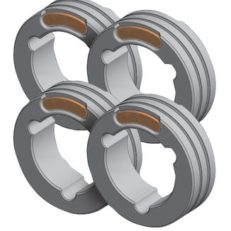 SET OF 4 TWIN DRIVE ROLLS - STEEL CORED WIRE ø0.9/1.1