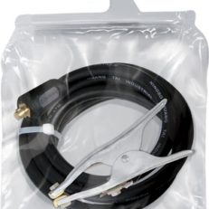 EARTH CABLE 250A - 25mm² H07- 4m - CONNECT. 35/50mm² - Braided clamp