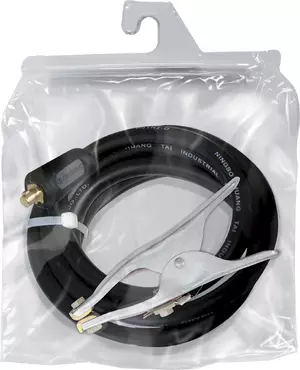 EARTH CABLE 250A - 25mm² H07- 4m - CONNECT. 35/50mm² - Braided clamp